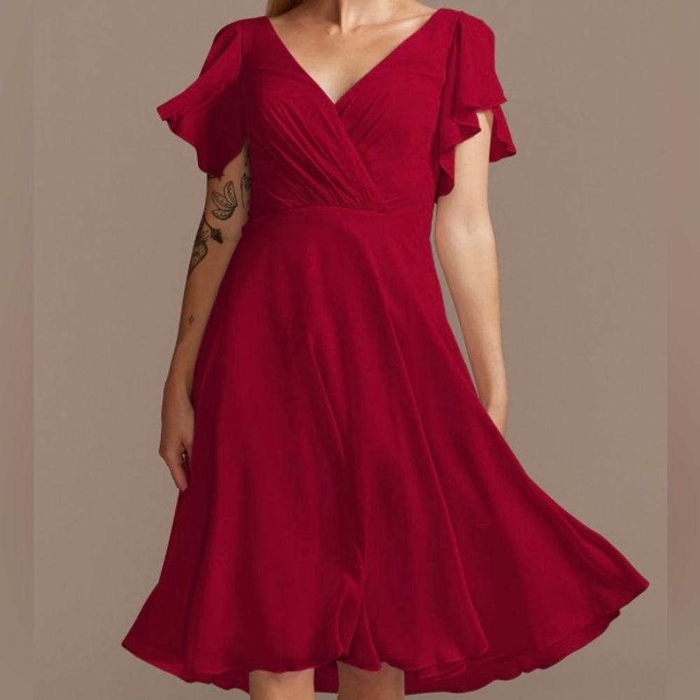 Women's Dress David’s Bridal Apple Red Size 12 Short